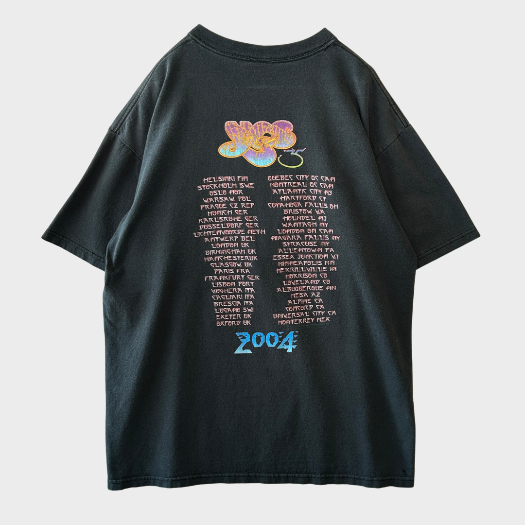 00's Yes 2004 ３５周年ツアーTシャツ ブラック (サイズ不明) /C3557T-SO