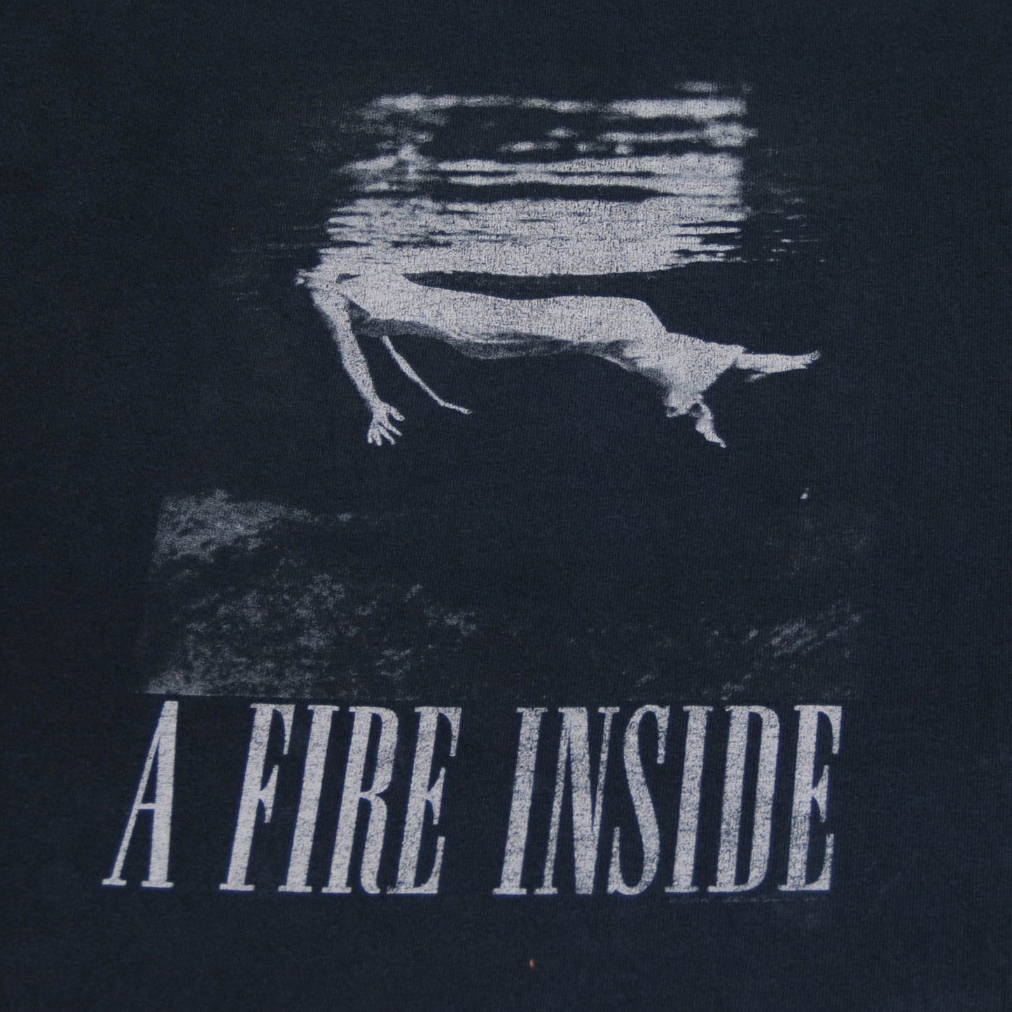 00's Toni Fressell "A FIRE INSIDE Tシャツ 紺 (L)/A3612T-O
