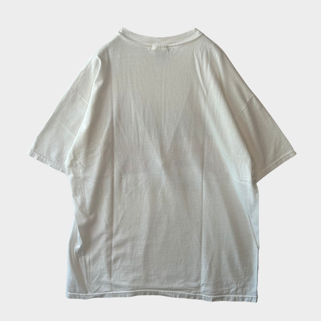 00's Hanes Budweiser ロゴプリントTシャツ 白(XL)/A6425T-SO