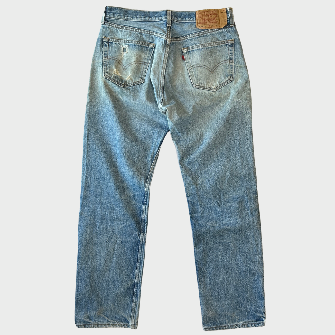 90's Levi's リーバイス 501 denim USA製 ダメージデニムパンツ (W35/L34) /A9719P-SO