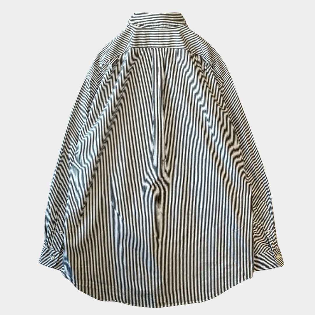 Ralph Lauren ラルフローレン "YARMOUTH"ストライプシャツ 白グレー(16 1/2)/A8049SH-SO