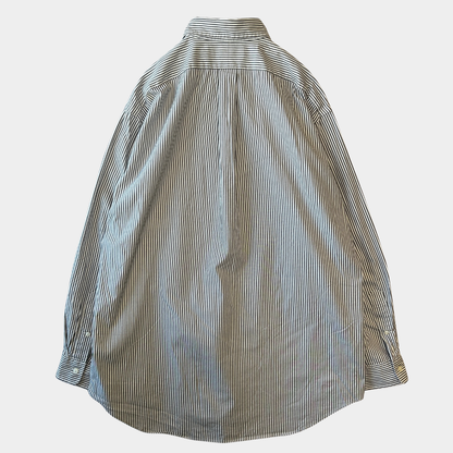 Ralph Lauren ラルフローレン "YARMOUTH"ストライプシャツ 白グレー(16 1/2)/A8049SH-SO