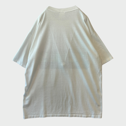 90's TEE-RIFIC ブルース・ジョンソン Match the Hatch フィッシングアートTシャツ 白 (サイズ不明) /B3753T-SO