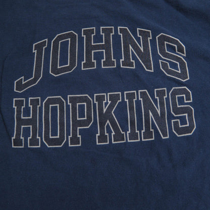 90's Champion JOHNS HOPKINS ガレッジTシャツ 紺 (XL)/A3822T-SO