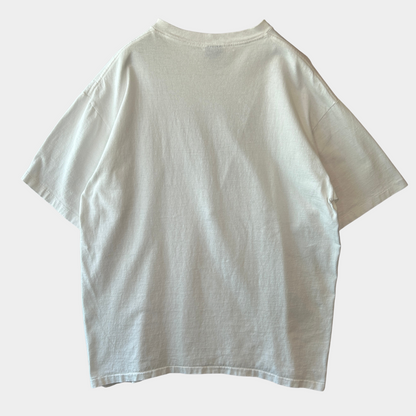 90's Stussy ステューシー グラフィックロゴTシャツ シングルステッチ 白(L)/B2524T-SO