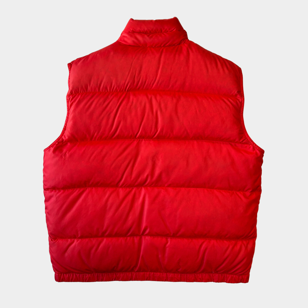 90's CAMP7 ダウンベスト Goose down レッド(L)/C0255V-SO