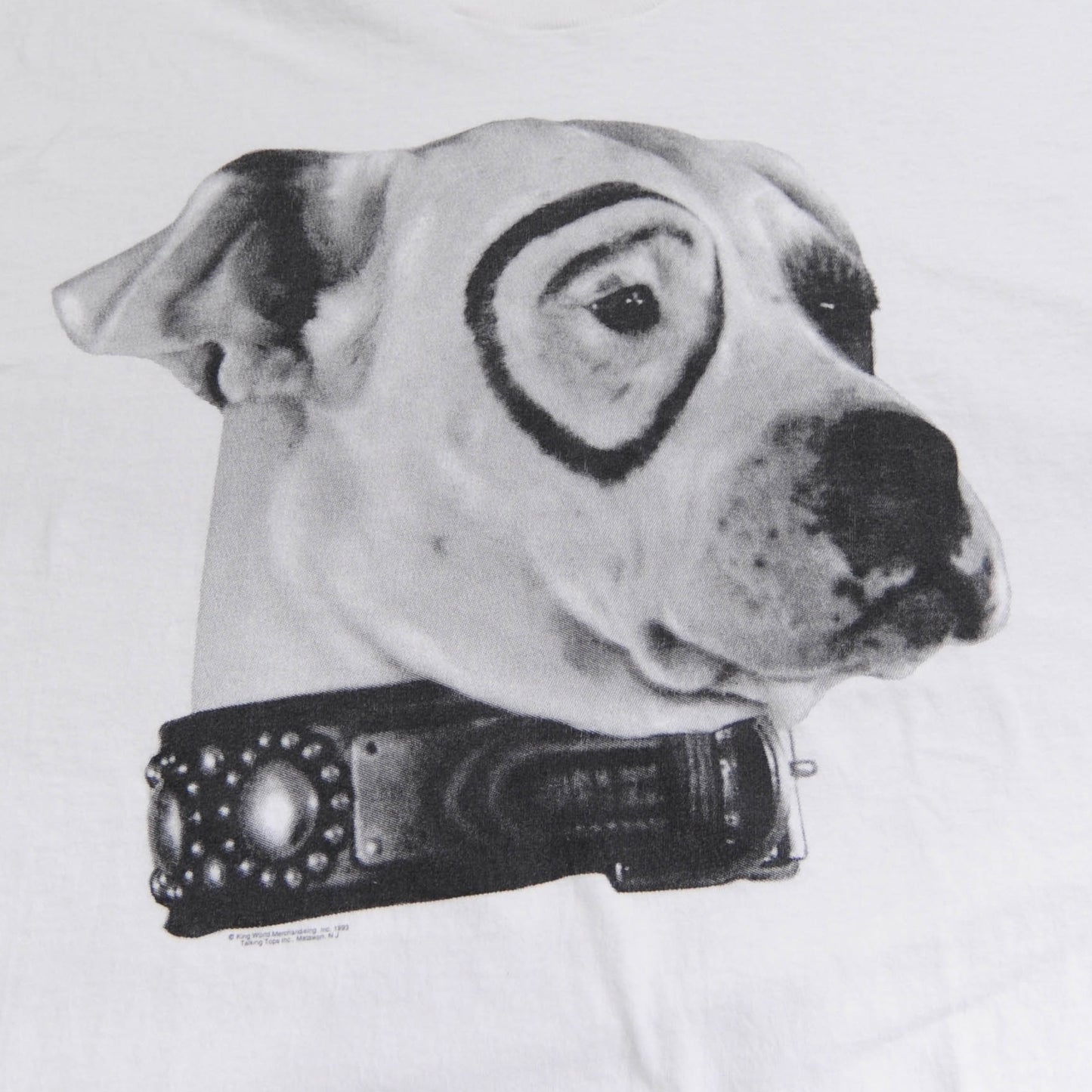 90's FRUIT OF THE LOOM リトルラスカルズ　子犬のピートTシャツ 白 (XL)/A3531T-SO