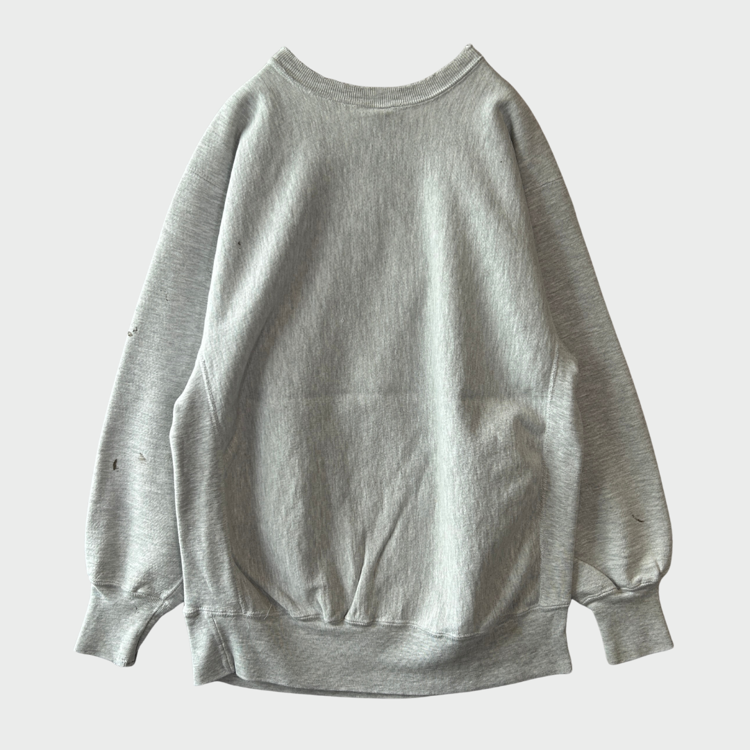 90's Champion ReverseWeave リバースウィーブ "NEBRASKA FOOTBALL" カレッジスウェット グレー(XL)/B3539R-SO