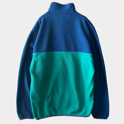 00's Patagonia synshilla Snap-T パタゴニア シンチラ スナップT 青 緑 紫(M)/C0087F-SO