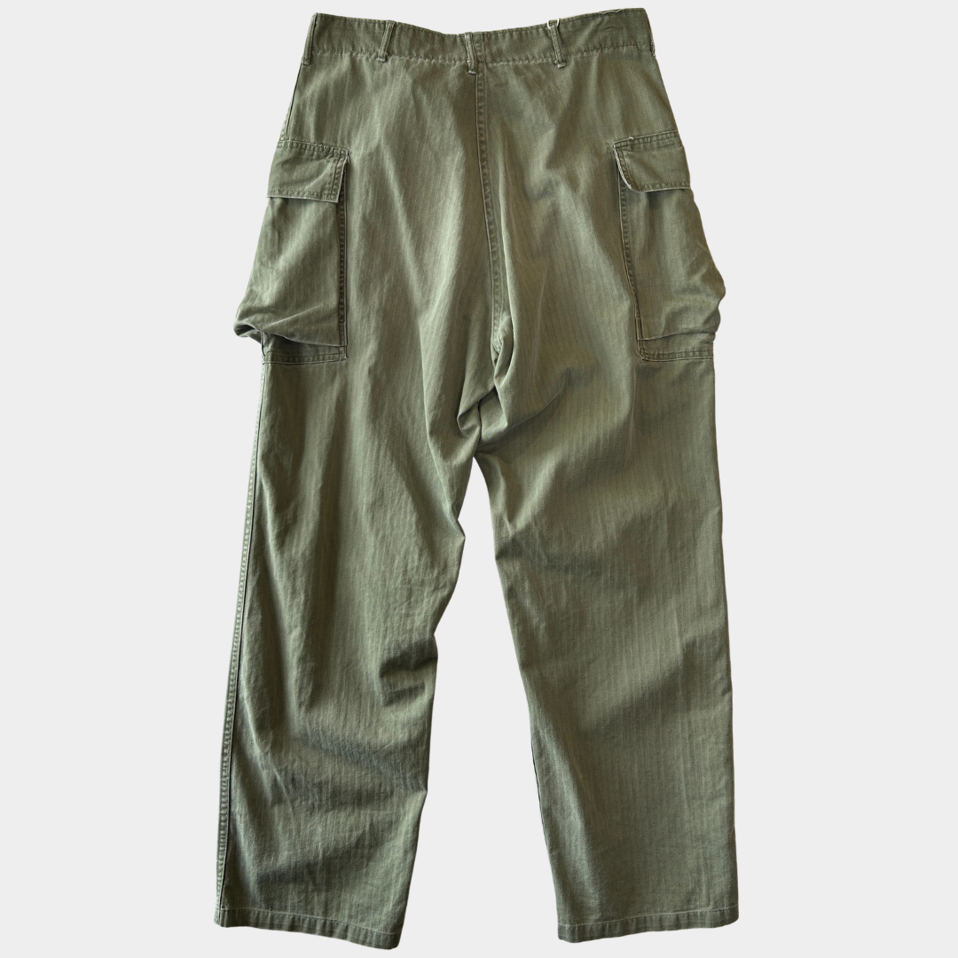 40's U.S.ARMY M-43 HBT カーゴパンツ ミリタリー WW2 (34×33)/A9742P-SO