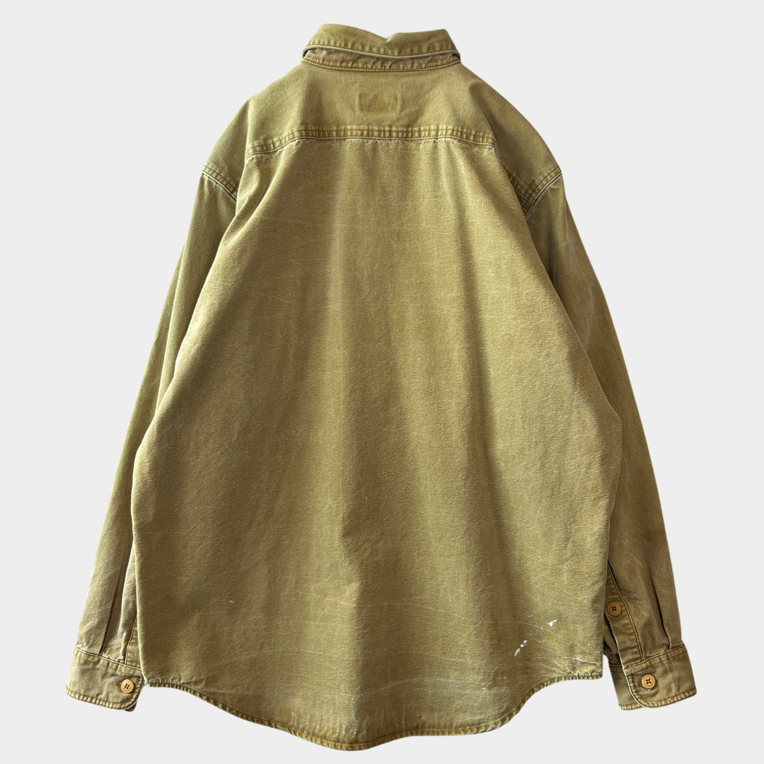 90's Patagonia パタゴニア キャンバスワークシャツ (L)/C0259SH-SO