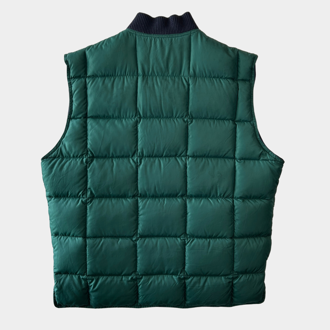 90's Eddie Bauer エディー・バウアー "CANADIAN VEST" リバーシブルグースダウンベスト(L)/C1643V-SO