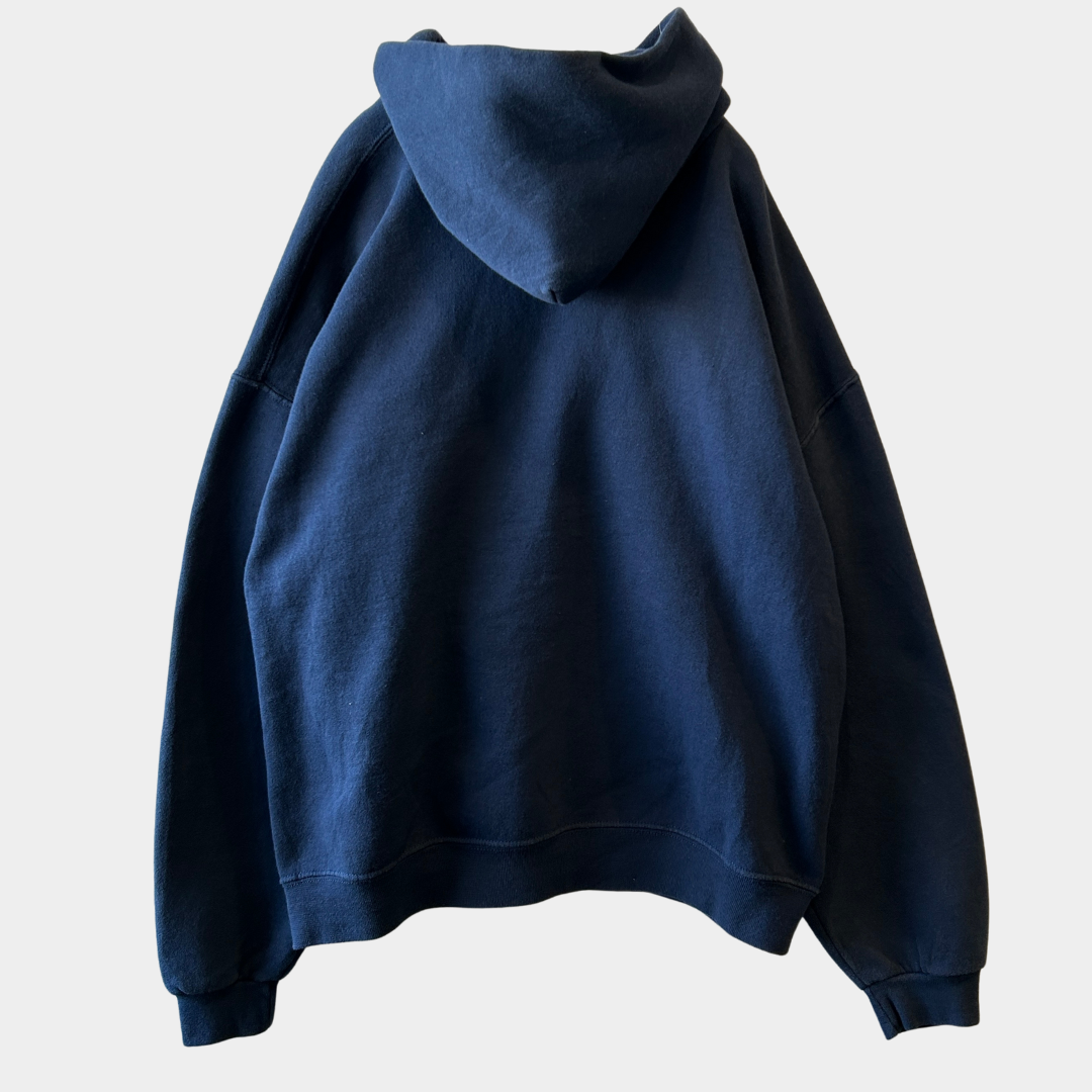 00's Russell ラッセル ジップアップフーディー スウェット パーカー 紺(XL)/A9565S-SO