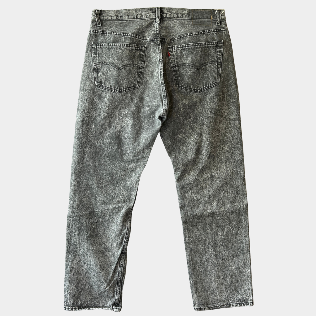 90's Levi's リーバイス 501-0686 ケミカルウォッシュ デニムパンツ ブラック(38×30)/A9146P-SO