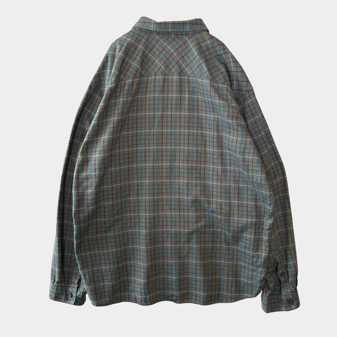 00's Patagonia パタゴニア "Backshot Shirt" ライトネルシャツ (L)/A8516SH-SO