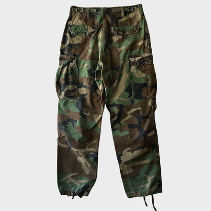 80's U.S.ARMY "HOT Weather"ウッドランドカモ コンバットカーゴパンツ (S-R)/B2337P-SO