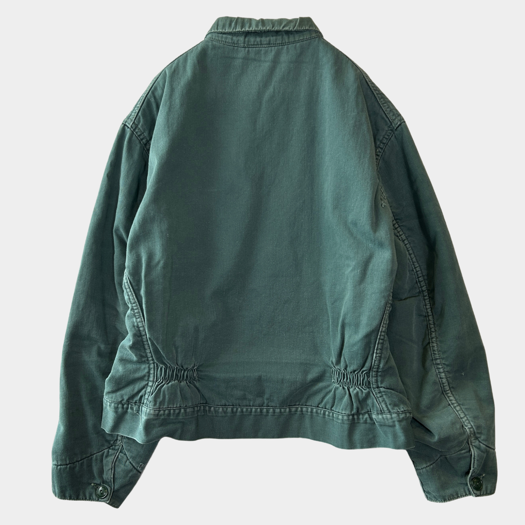 60's Unknown ワークジャケット フェード 裏地キルティング 緑(42)/8280O-SO