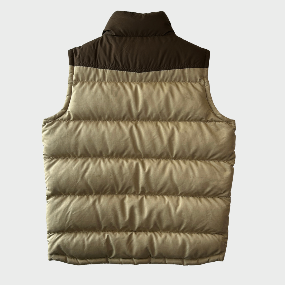 2009 Patagonia パタゴニア スリングショット・ダウンベスト ブラウン × ベージュ (S)/B4218V-SO