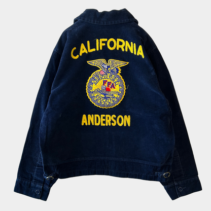 00's FFA コーデュロイジャケット "CALIFORNIA" 紺(40)/A9339J-SO