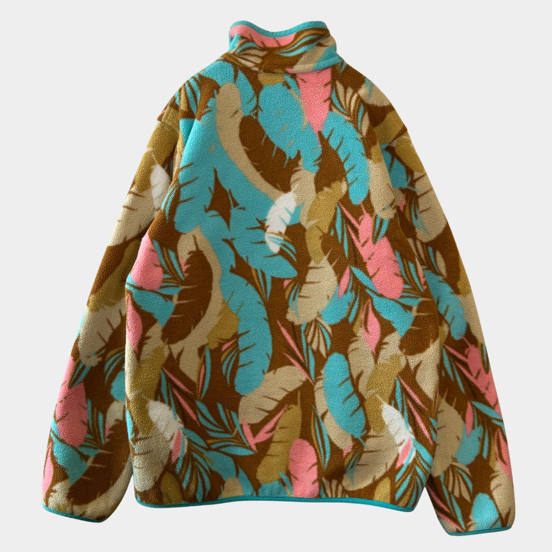 2016 Patagonia パタゴニア スナップT フリースプルオーバー Feather Dance (Women's M)/C1536F-SO