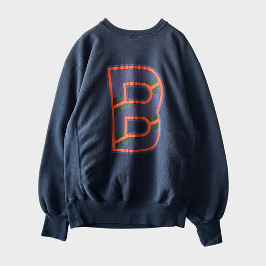 Champion ReverseWeave リバースウィーブ バックプリント"B" カレッジスウェット ネイビー(XL)/C0682R-SO