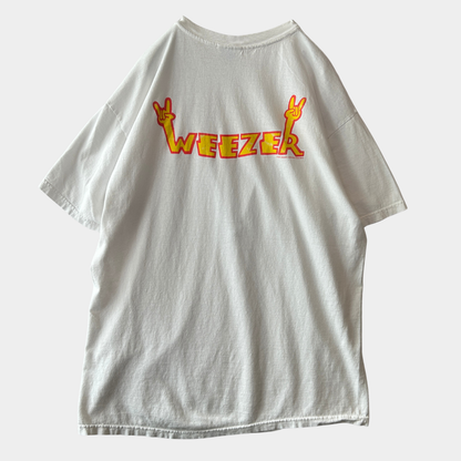 00's Weezer ウィーザー バンドTシャツ 白 Hanes(L)/C0972T-SO