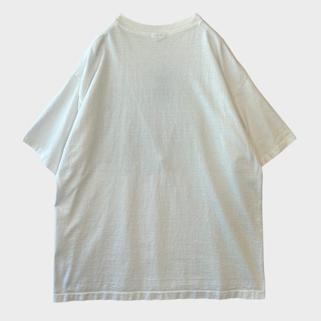 90's アインシュタイン "Don't let Gravity Get You Down!" アートTシャツ 白 (XL)/B3602T-SO