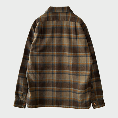 70's Pendleton ボードシャツ チェック 茶橙黒 (S)/A8246S-SO