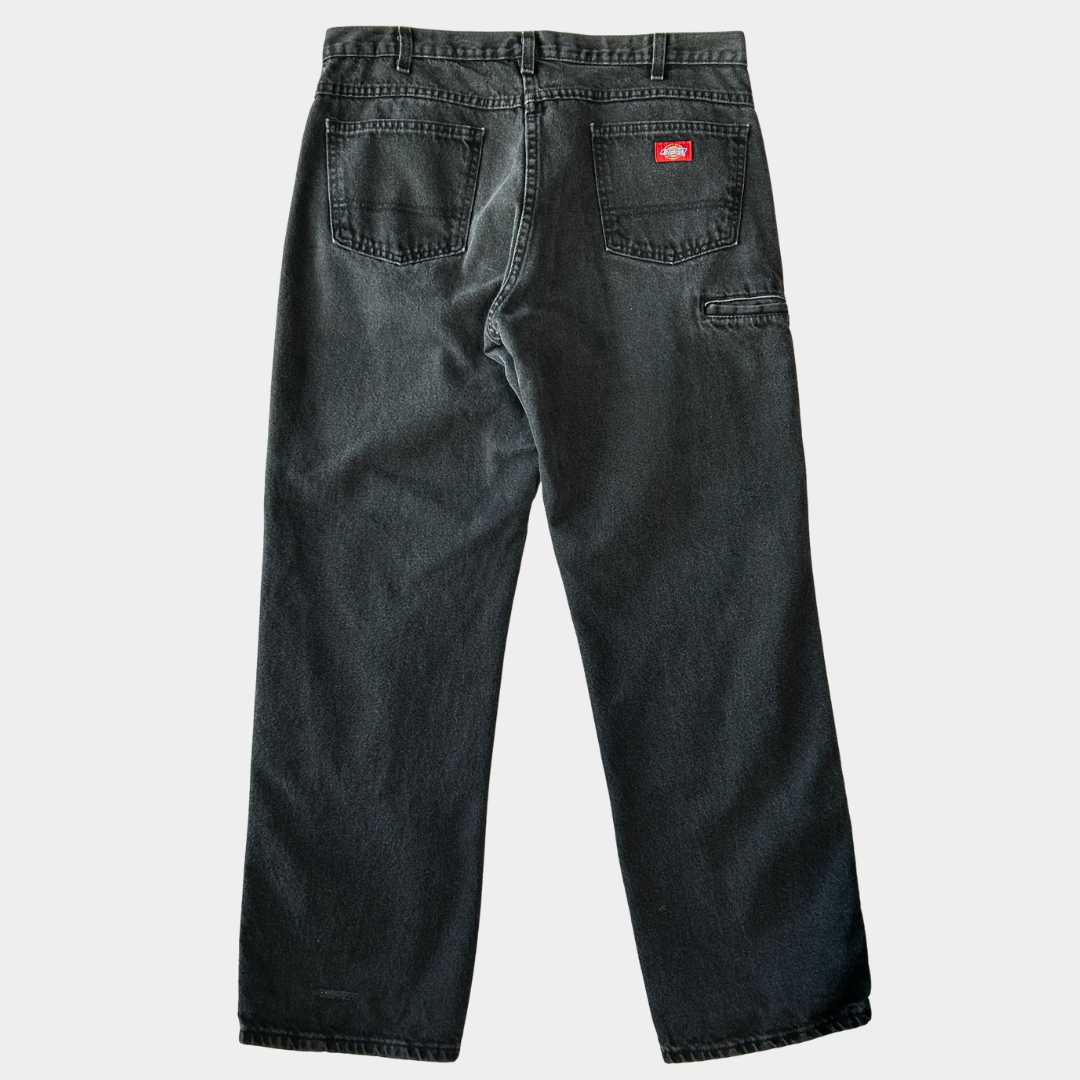 00's Dickies double knee pants ディッキーズ ダブル二ー パンツ ブラック デニム (36 32)/A8368P-SO