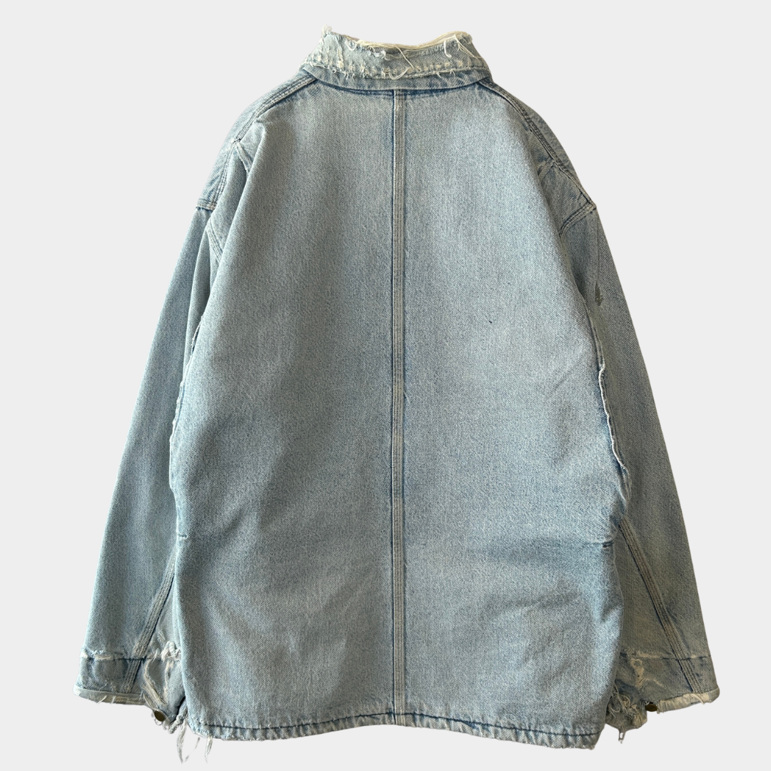 90's Carhartt カーハート デニムチョアコート カバーオール 襤褸(2XL 90's Carhartt カーハート デニムチョアコート カバーオール 襤褸(2XL