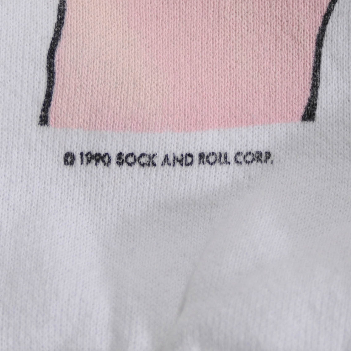 90's ONEITA SOCK AND ROLL CORP ブタ スウェット 白 (L)/A4761S-SO