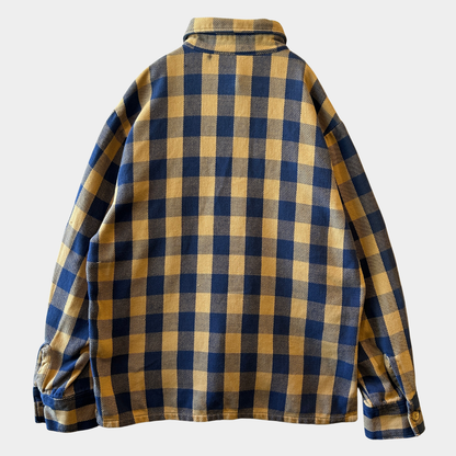 80's Levi's for men flannel shirt リーバイス ネルシャツ ベージュ ブルー (不明)/A8953SH-SO