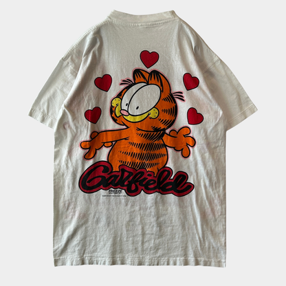 90's Garfield ガーフィールド オールオーバープリントTシャツ ホワイト/C1333T-SO
