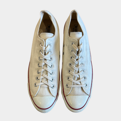 70's~80's CONVERSE コンバース ALL STAR 生成り ホワイトキャンバス デッドストック USA製 US 13 1/2(32cm)/A0496AC-SO