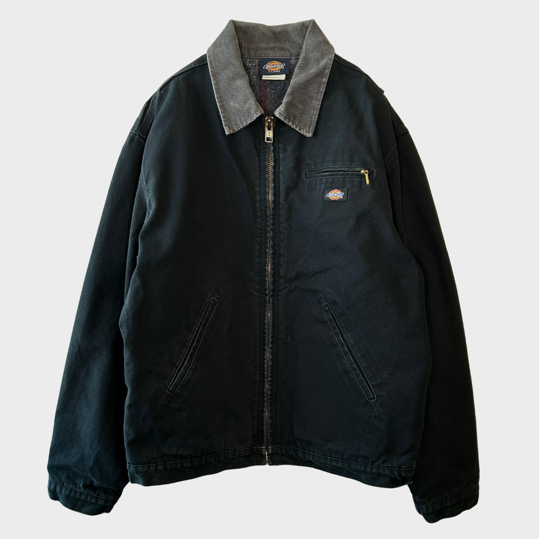 90's Dickies ディッキーズ デトロイトジャケット 黒 (XL)/A8786J-SO