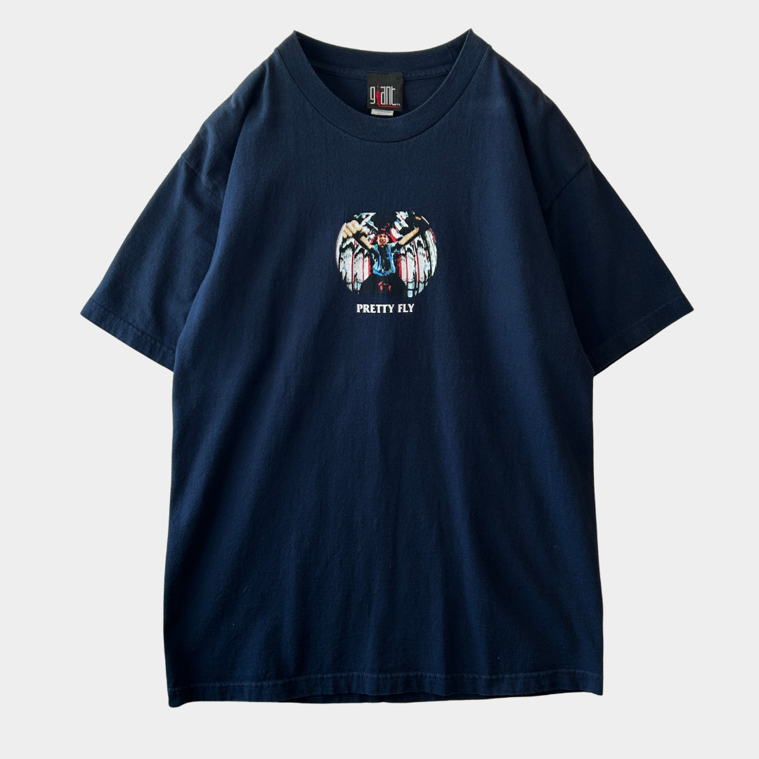 90's The Offspring オフスプリング "Pretty Fly" バンドTシャツ Americana giant ネイビー(L)/A2745