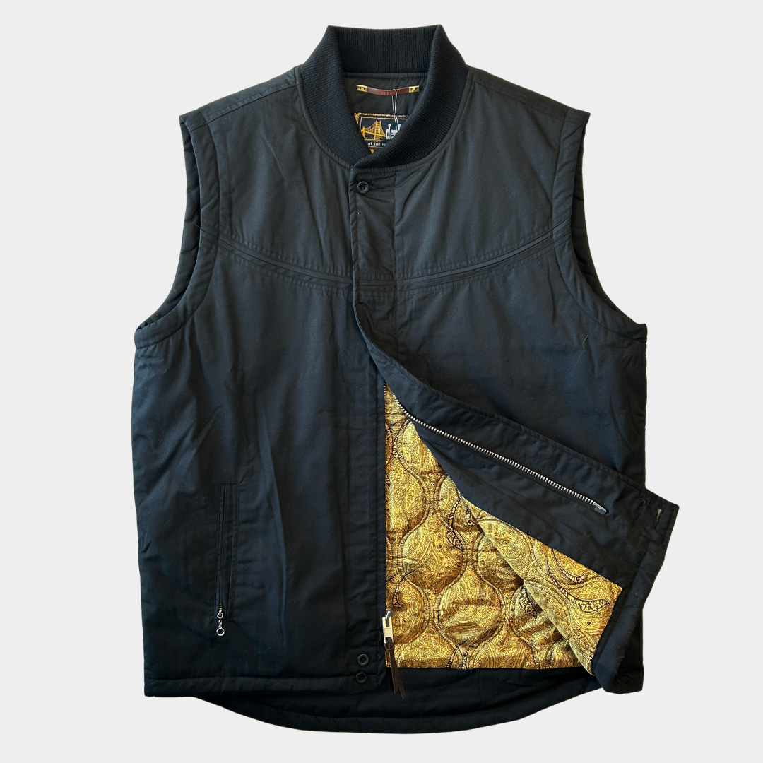 Derby of San Francisco ダービーベスト STYLE 302 Vest Black/Gold (XL)/A9310V-SO
