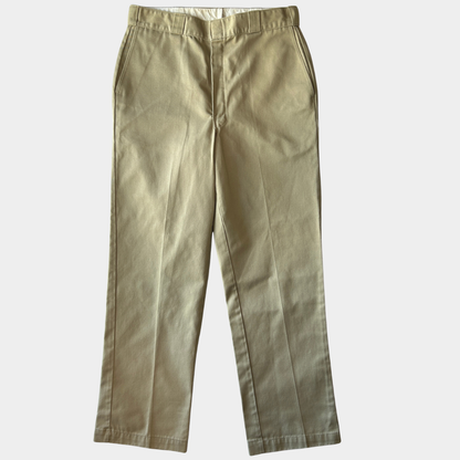 80's Dickies ディッキーズ 874 チビタグ ワークパンツ USA製 ベージュ (36×32)/A8633P-SO