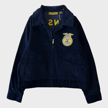 00's FFA ジャケット "KANSAS" 紺 (38)/A8790J-SO