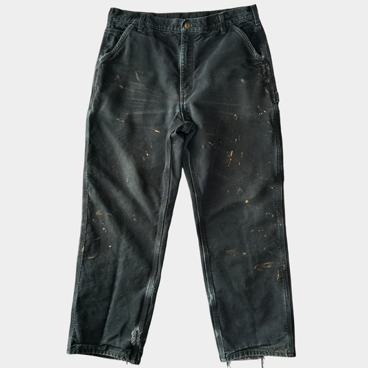 00's Carhartt カーハート ペインターパンツ チェックライナー B111 BLK (38×32)/B3441P-SO