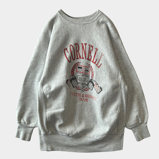 80's Champion Reverse Weave リバースウィーブ CORNELL スウェット 内縫い グレー(L)/C0662R-SO