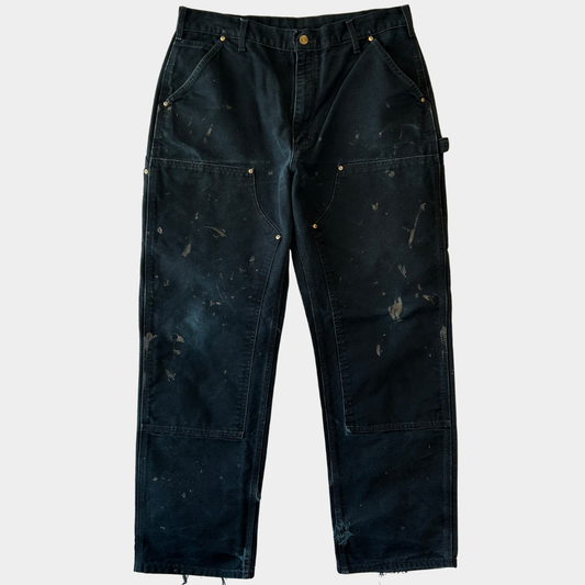 00's Carhartt カーハート ダブルニー USA製 黒 (サイズ不明)/C1293P-SO