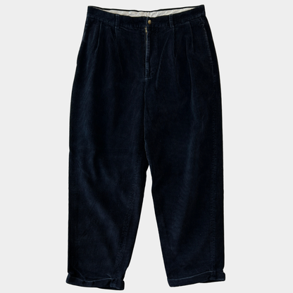 00's Nautica タック入り コーデュロイパンツ 紺 (W36 L30)/B4156P-SO