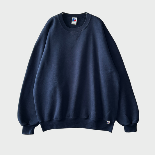 90's Russell Athletic ラッセル 無地スウェット 紺 (XL)/B2944S-SO