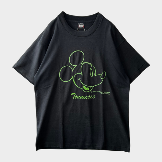 90's SCREEN STARS  ミッキーマウス プリントTシャツ 黒 (XL)/B2045T-SO
