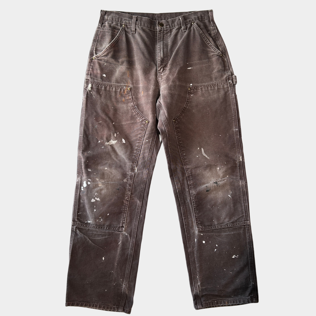 carhartt double knee pants カーハート ダブルニーパンツ ブラウン (32 32)/A8374P-SO