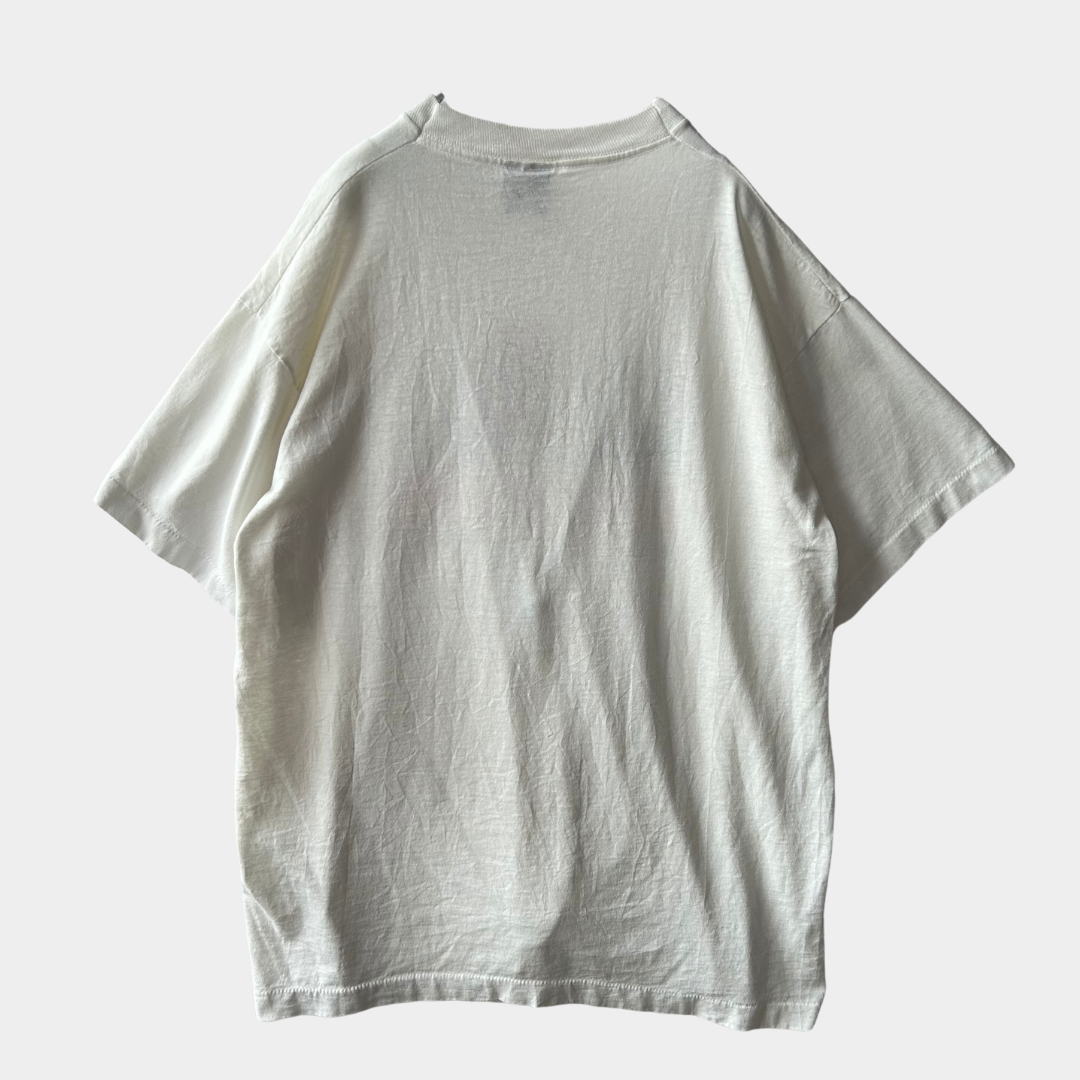 80's SCREEN STARS SOUND BITES 企業Tシャツ 白(XL)B2529T-SO