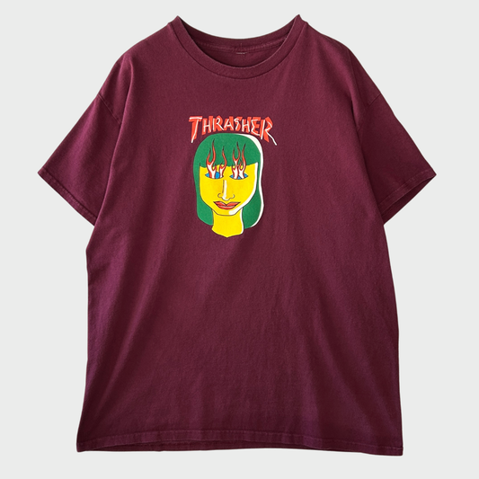 Thrasher スラッシャー Gonz Talk Shit Tee Tシャツ マルーン(サイズ不明)/B3542T-SO