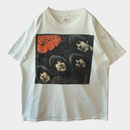 90's The Beatles ビートルズ RUBBER SOUL Tシャツ 白(L)A7612T-SO