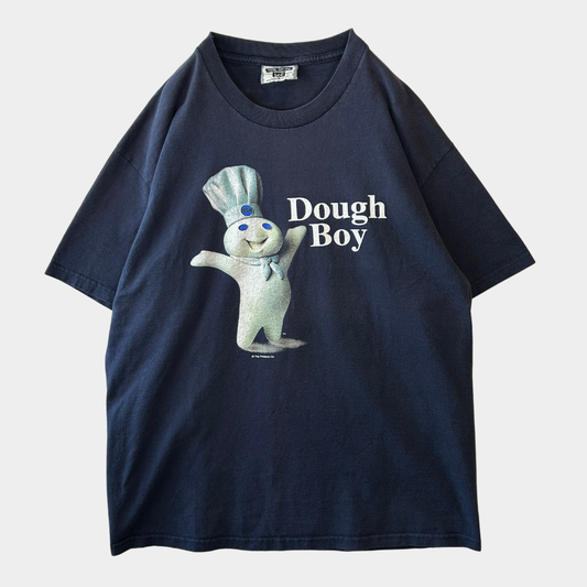 90's Lee Dough Boy ドゥボーイ ピルズベリー 食品企業Tシャツ ネイビー(L)/C0914T-SO
